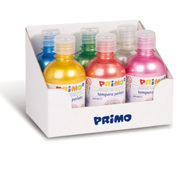 Tempere perlata 300 ml 6 pz colori assortiti primo