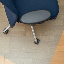 Tappeto salvapavimenti 90x120cm rettangolare in plastica riciclata