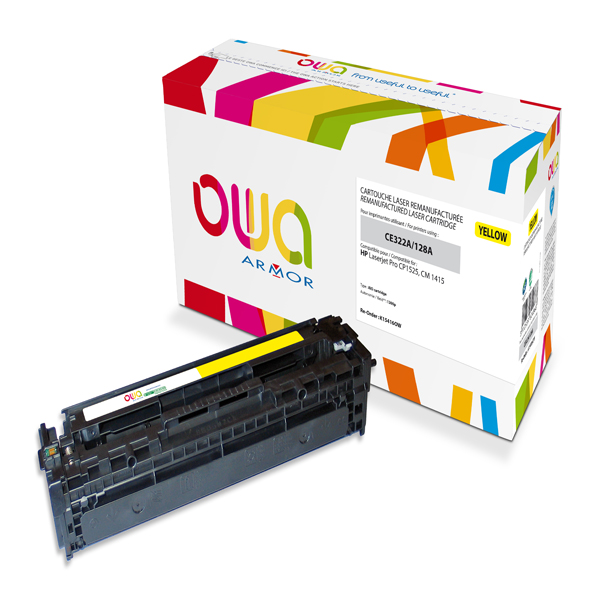 Toner giallo armor per hp laserjet pro cp1525