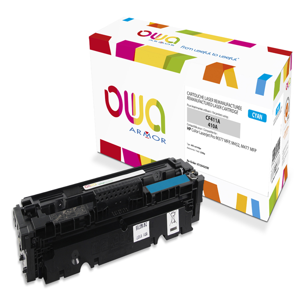 Toner ciano armor per hp color laserjet pro m377 m452 m477