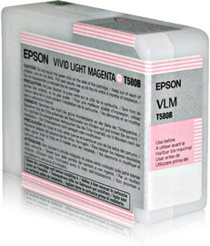 Tanica inchiostro a pigmenti epson ultrachrome k3 vivid-magenta chiaro (80ml).