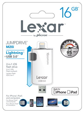 Usb lightning apple 3.0 lexar m20i 16gb