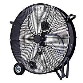 Ventilatore industriale mf 2460ind - da terra - con ruote - 3 velocità - 180 w - diametro 60 cm - melchioni family