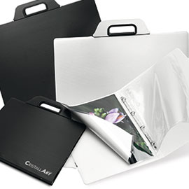 Valigetta 4 anelli cristallart f2 40x52cm ri.plast