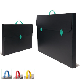 Valigetta polionda every line black 27x37x8cm dorso 8cm