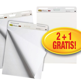 Value pack 2+1 blocchi da parete 30fg 63,5x77,5cm super sticky 559 post-it