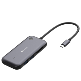 Verbatim share my screen 1080p_usb-c wireless display adapter con hub wda-01