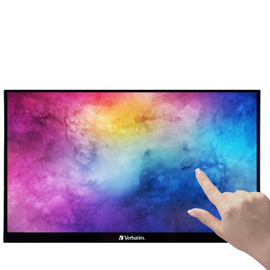 Verbatim monitor portatile 15'' touchscreen full hd 1080p