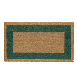 Zerbino cocco c/fondo in vinile 45x80cm verde velcoc