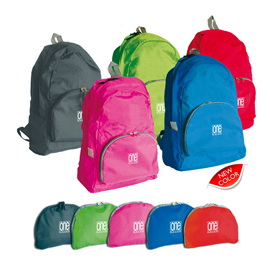Zainetto ripiegabile colori assortiti one color 2217 blasetti