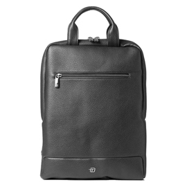 Zaino slim gate trended - 28 x 38 x 10 cm - ecopelle - nero - intempo